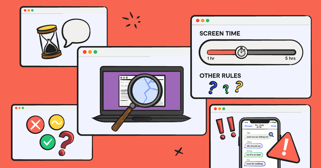illustration of browser windows